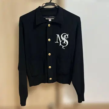 MASU M.S. CREST CARDIGAN (BLACK) 사이즈 44