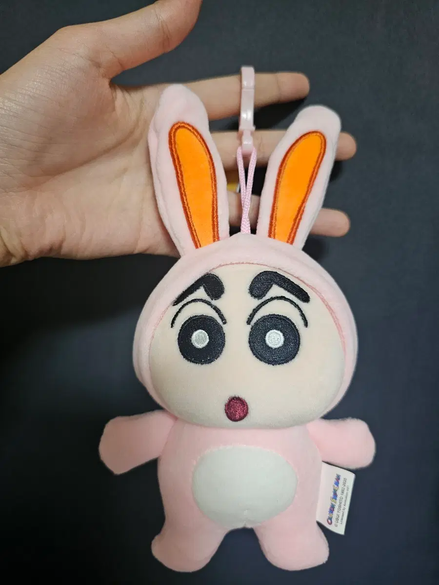 짱구는 못말려 짱구 토끼 인형 핑크 키링