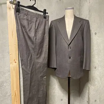 VINTAGE GRAY STRIPE SETUP SUIT 셋업