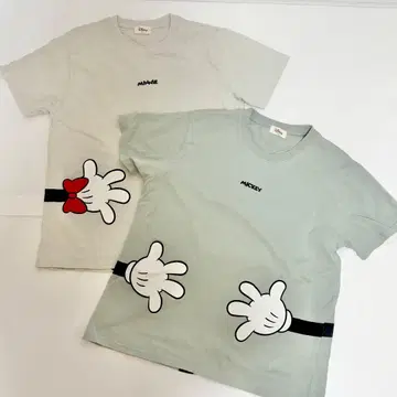 Disney 미키와 미니 T셔츠 3L 2장 세트