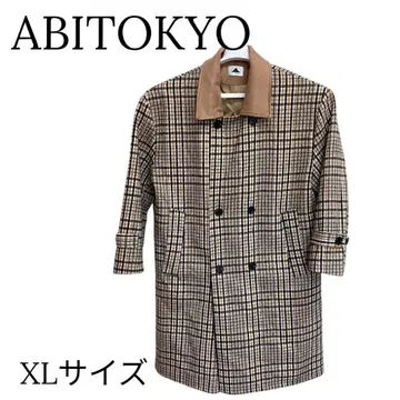 ABITOKYO 체크 트렌치코트 베이지 XL 사이즈