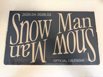 [ 새상품 미개봉 ] Snow Man 2025.04-2026.03 공식 달력