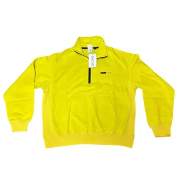 AKTR sweat half zip top yellow M
