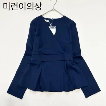 [미련이의상] 긴팔 블라우스 L 새상품 택 카슈쿨 플럼 네이비 한국