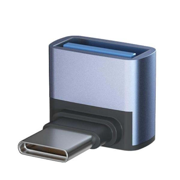 90도꺾임 Type-C to USB-A OTG 고속충전 젠더