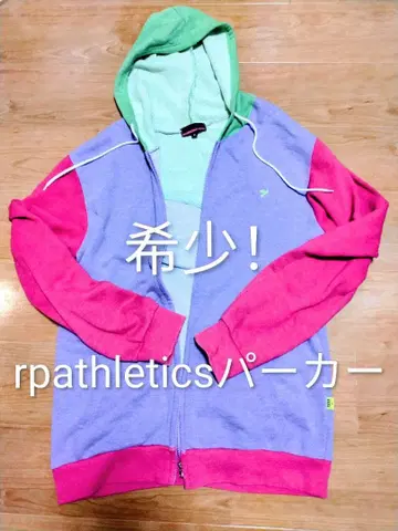 [ 레어! ] rpathletics 멀티 컬러 집업 후드티