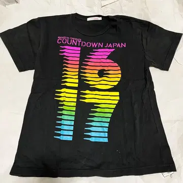 레어 COUNTDOWN JAPAN 16/17 공식 로고T셔츠 블랙 M