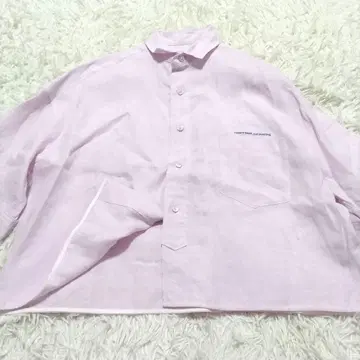 최근 모델 25SS 티카 린넨 반팔 자수 셔츠