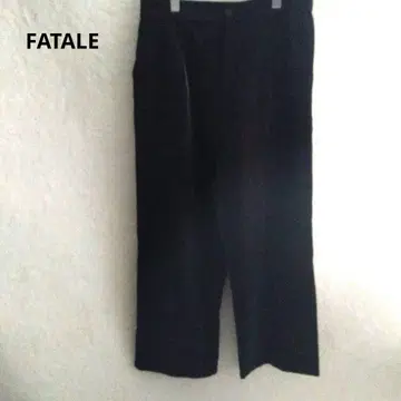 FATALE 캐주얼 팬츠 블랙 무지 심플 깊이감 L 루즈핏