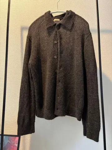lidnm ALPACA KNIT SHIRT CARDIGAN