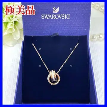 Swarovski 더블 서클 목걸이 크리스탈
