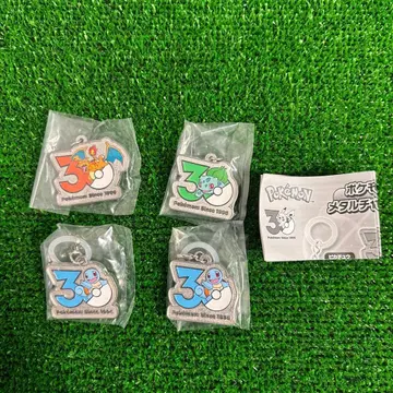 포켓몬 30주년 메탈 참 마스코트 4개 리자몽 외