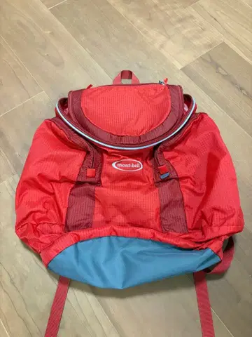 몽벨 키즈 백팩 20L 트리플 포켓 팩 레드 수학여행 소풍