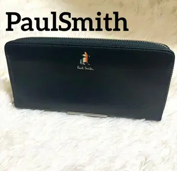 Paul Smith 장지갑 라운드 지퍼 마케트리 다크 그린