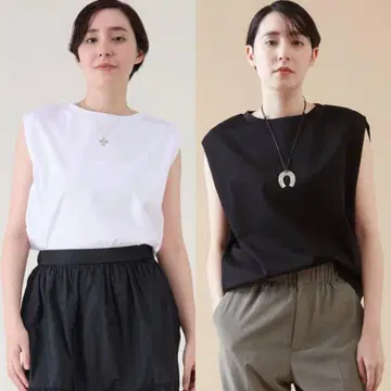 최종 가격 인하 [ 새상품급 ] 스테디셀러 분또 슬리브리스 풀오버 2종 세트