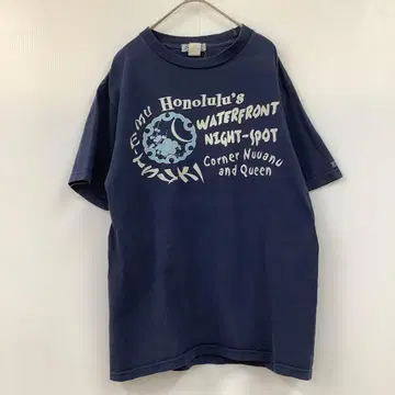 SUN SURF 선서프 반팔 T셔츠 프린트T USA제 네이비