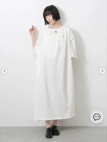 Samansa Mos2 SA 자수 스모크 원피스