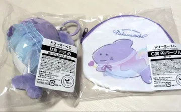 동글동글 눈의 친구들 드림 복권 B상 4 상어 봉제 인형 C상 퍼플
