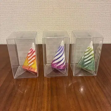 소프트 아이스크림형 미니어처 피규어 3종 세트 쿠세도리