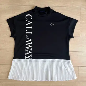 Callaway 여성용 반팔 모크넥 셔츠 드라이 소재 골프