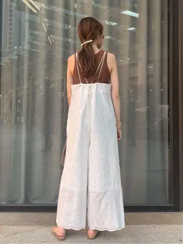 최종 가격 인하 IENA 레이스 올인원 살로펫 화이트