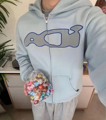 ida sply 'ICE BLUE' 집업 후디