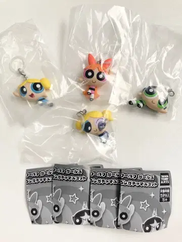 파워퍼프 걸즈 메지루시 가챠 마스코트 4종 세트