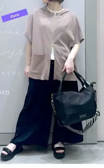 Elura 냉감 판초 니트 베스트