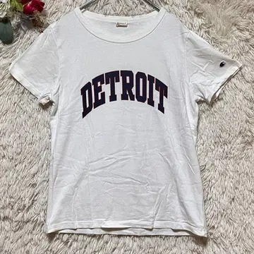 [챔피온] M 반팔 티셔츠 DETROIT 로고 화이트 미국