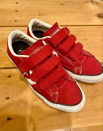 CONVERSE SKATEBOARDING 컨버스 25.5cm 빨간색 벨크로