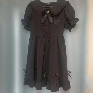 돈키 한정판 쿠로미 반팔 원피스 블랙 프릴 심야의 멜로쿠로