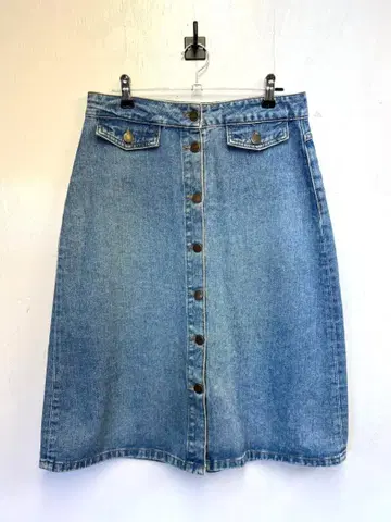 구제 의류 자라 베이직 ZARA 데님 스커트 여성용 파랑 캐주얼 S