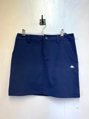 구제 의류 kappa 사다리꼴 스커트 여성용 네이비 미니 기장 골프 스포츠 S