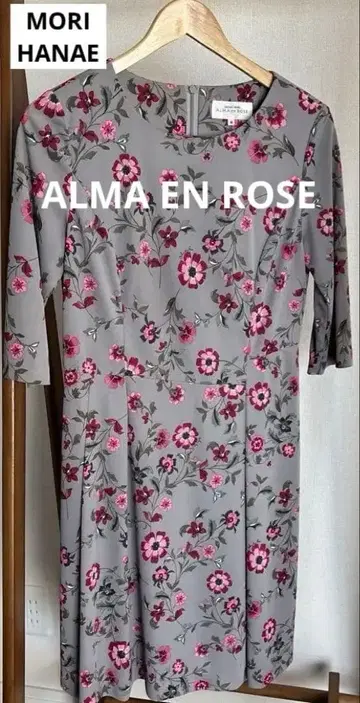 레어 [ HANAE MORI ] ALMA EN ROSE 꽃무늬 원피스 40