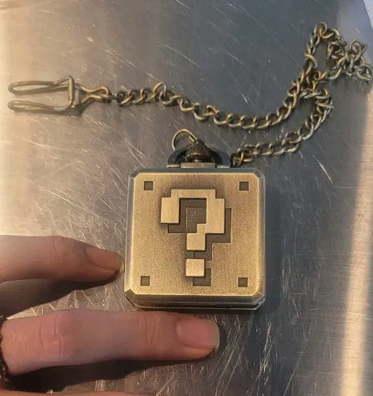 슈퍼마리오 물음표 블록 펜던트 목걸이