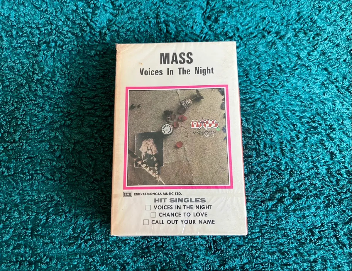 스트라이퍼의 마이클스위트가 프로듀서로 참여 80년대 매스 Mass 정규 1집 Voices in the Night 앨범 국내 라이센스 카세트테이프 멜로딕 하드락 헤비메탈