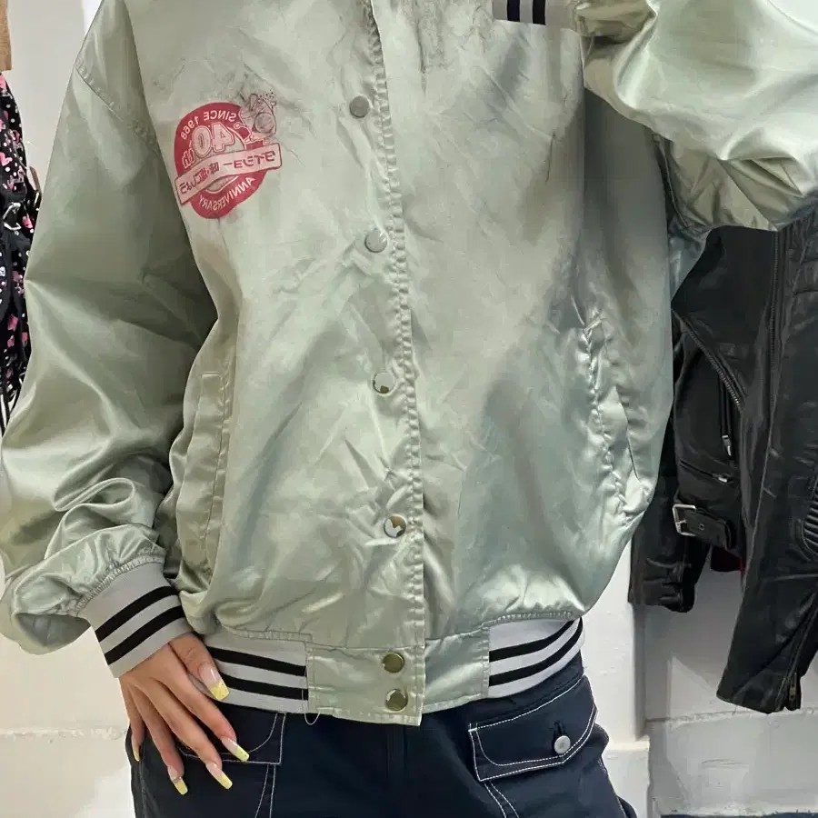 JPN 키치 사틴 자켓