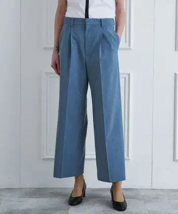 DRESSTERIOR 워셔블 와이드 턱 팬츠