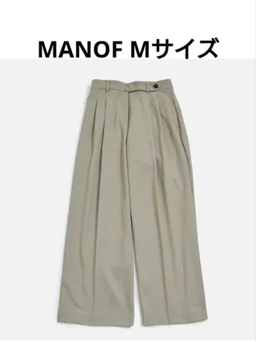 MANOF 마노프 턱 와이드 팬츠