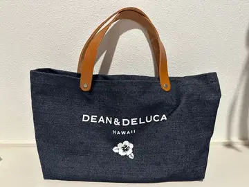 DEAN&DELUCA 하와이 한정판 리츠 가죽 핸들 토트 S