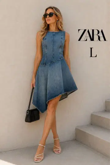 ZARA TRF 데님 원피스 L