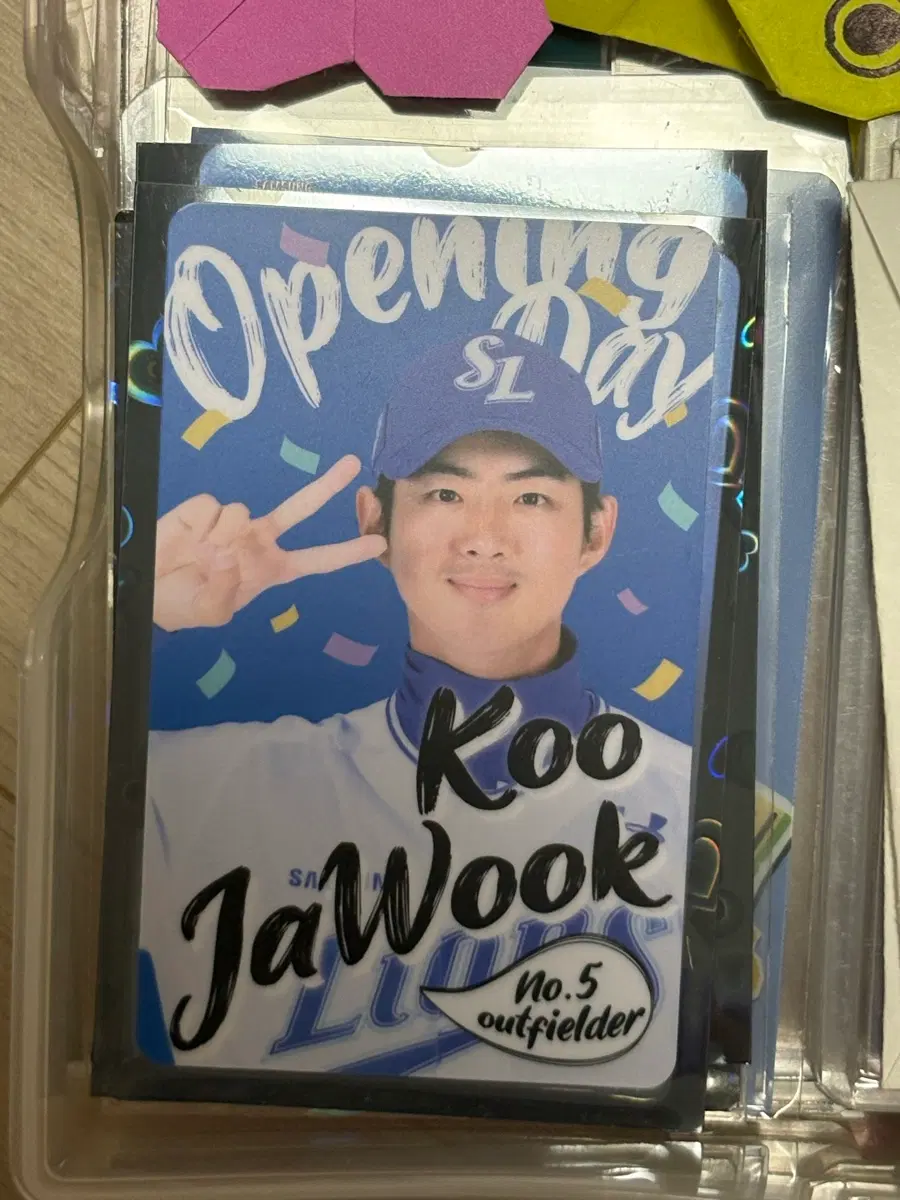 삼성 라이온즈 구자욱 오프닝 포카 포토카드 럭드 럭키드로우 2024년