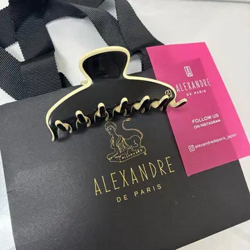 8/27까지 가격 인하 AlexandredeParis 헤어 클립 블랙 베이지