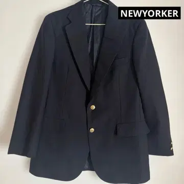 새상품급 뉴요커 블랙 블레이저 골드 버튼 봄/가을/겨울 블랙 빈티지 90s