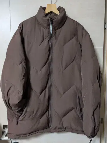 다운 자켓 브라운 남성용 사이즈 LL XL