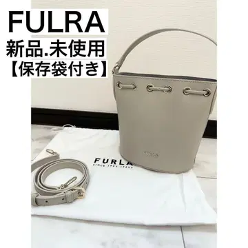 [ 새상품.미사용 ] FURLA 그레이 복조리형 숄더백