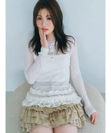 FURFUR 퍼퍼 프릴 저지 페어리 그런지 모리걸