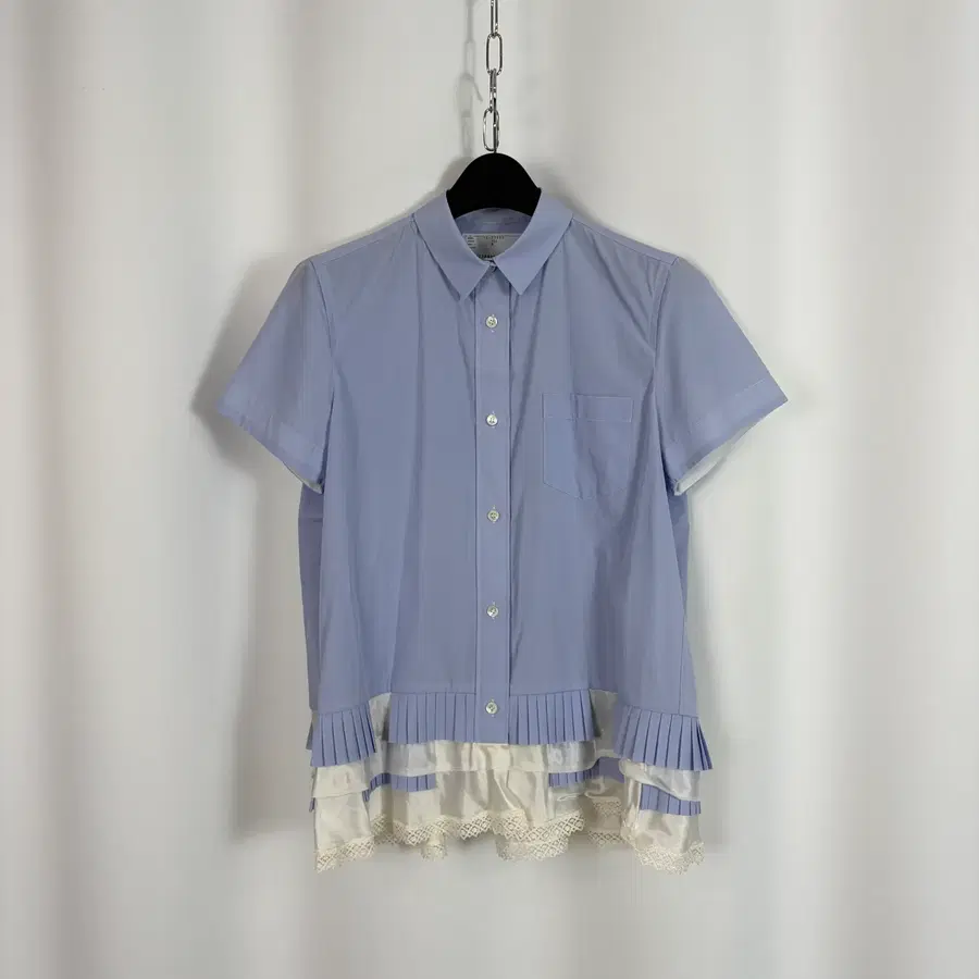 818) Sacai 사카이 레이스 블라우스