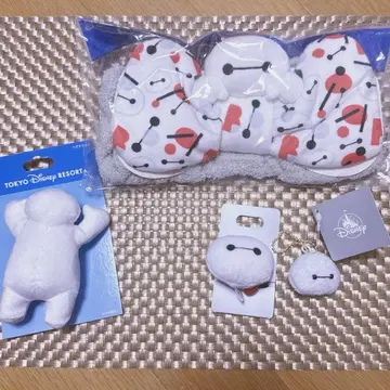 베이맥스 헤어밴드 머리끈 헤어 클립 키체인