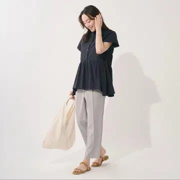 케유카 턱 페플럼 셔츠